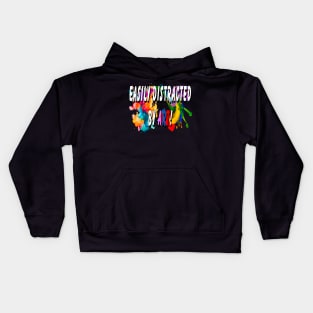 Easily distracted by Art Kids Hoodie